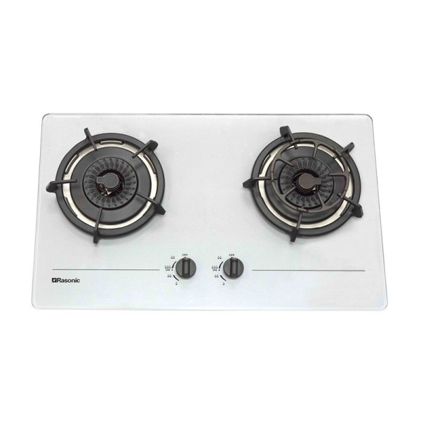 Rasonic 樂信 RG-233GW 嵌入式雙頭煮食爐 (煤氣或石油氣) （白色）